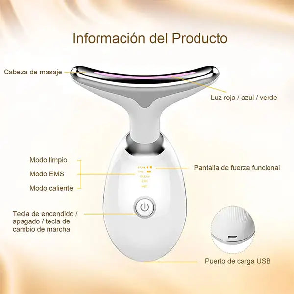 Masajeador Facial Reductor Arrugas Papada