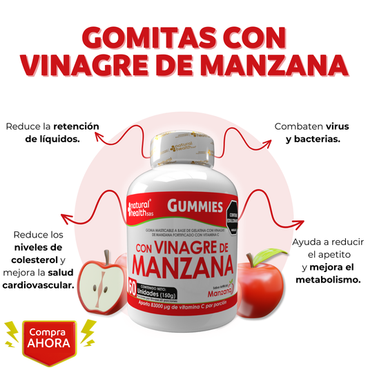 GOMAS VINAGRE DE MANZANA