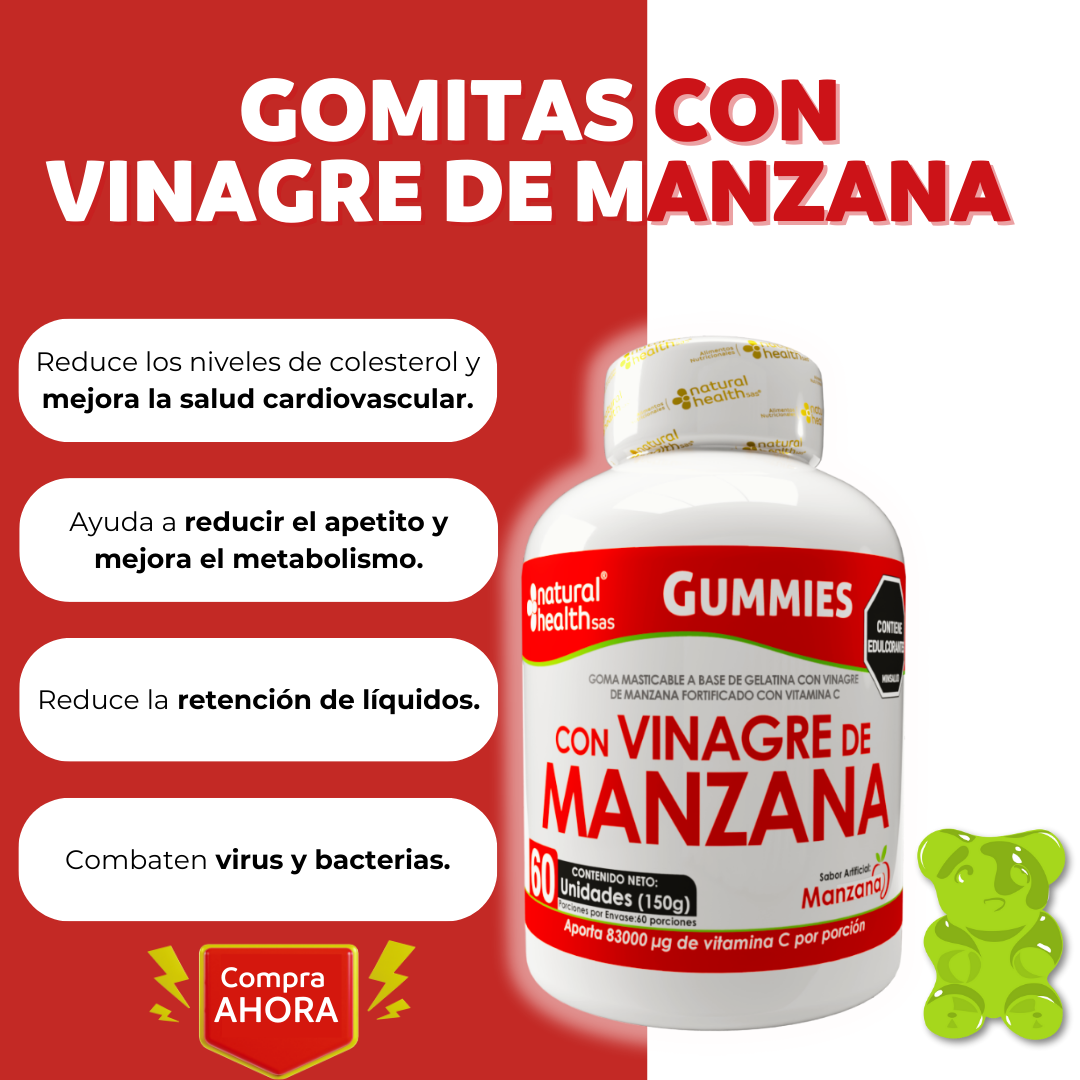 GOMAS VINAGRE DE MANZANA