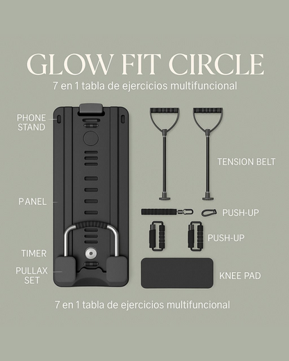 GLOWFIT KIT DE PILATES: Panel Multifuncional + Ebook GRATIS "21 días de pilates en casa" + Kit Digital + VIP List